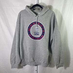 Minnesota Vikings NFL Team Apparel Pullover Hoodie - Mens Size XL - Gray